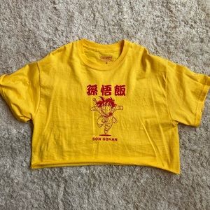 Dragon ball Z embroidered crop top